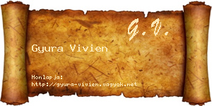 Gyura Vivien névjegykártya